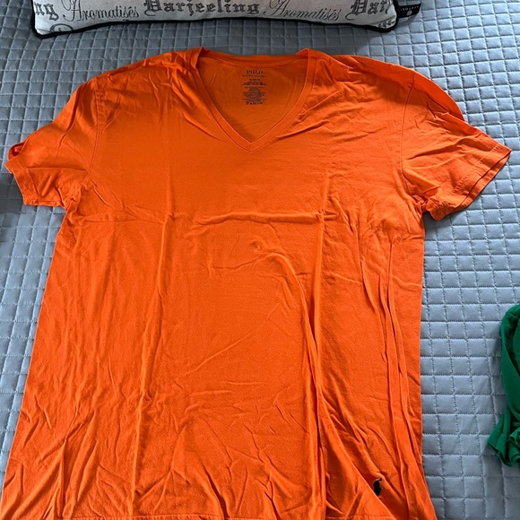 Polo Ralph Lauren Other - Polo by Ralph Lauren Men’s V-Neck T-Shirt in Bright Orange